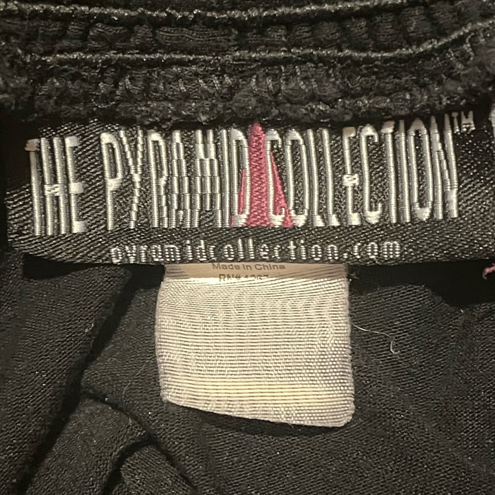 The Pyramid Collection Large Black Ruffled Cardigan - Picture 2 of 4